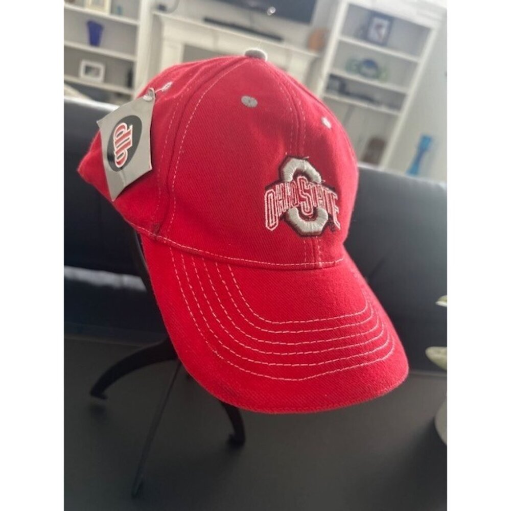Ohio State Buckeyes Hat Cap Red One Size Adjustable Donegal Bay USA Washable